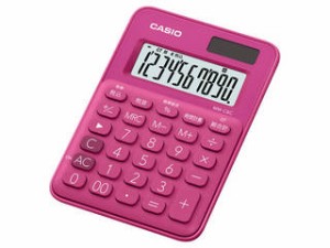 CASIO/カシオ計算機 カラフル電卓ミニミニジャスト ビビッドピンク MW-C8C-RD