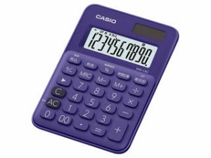 CASIO/カシオ計算機 カラフル電卓ミニミニジャスト パープル MW-C8C-PL