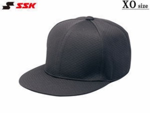SSK エスエスケイ 【メンズ・ユニセックス】6方型ベースボールキャップ(ツバフラットタイプ)【ブラック】【XO】BC068