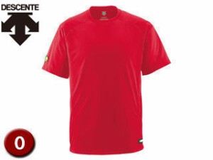 デサント DESCENTE DB200-RED ベースボールシャツ(Tネック) 【O】 (レッド)