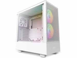 NZXT ミドルタワーケース H5 Flow RGB ホワイト CC-H51FW-R1