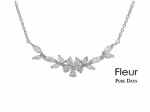 Fleur／フルール ネックレス ペンダント  シルバー 大粒 キュービック   PFL-009