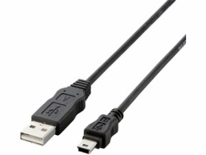 ELECOM エレコム USB-ECOM550 EU RoHS指令準拠USB2.0ケーブル(A:ミニB) 5.0mブラック
