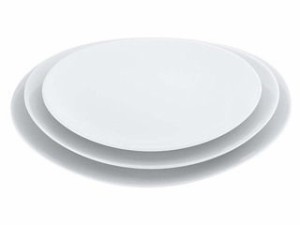 　 磁器　中華・洋食兼用食器　白楕円皿　２５cm