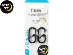 Dual Chamber - GS4-01-R6 - G-Series Dual Chamber Carabiner Màu đen #4 Nite Ize Dual Chamber - GS4-01-R6 - G-Series Dual Chamber Carabiner Màu đen #4 Nite Ize
