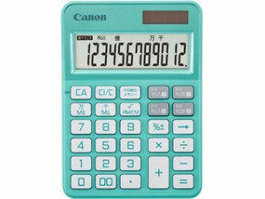 CANON キヤノン 12桁ミニ卓上電卓 ミントグリーン KS-126WUV-MG JPN SOB 6511C004