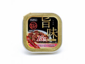 PetProJapan ペットプロジャパン ペットプロ 旨味グルメトレイ 15歳以上用 チキン・ビーフ＆野菜 100g