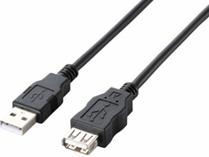 ELECOM エレコム U2C-JE50BK エコUSB2.0延長ケーブル（AM-AFタイプ）[ブラック] 5.0m