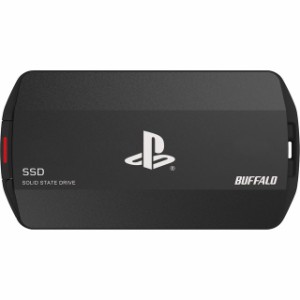 BUFFALO バッファロー PlayStation 5 公式ライセンス商品 ポータブルSSD 2TB 高速モデル SSD-PHO2.0U3-B ブラック