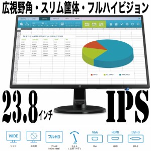 モニター 中古 HP 24インチ N246V HDMI IPS フルHD ノングレア 1920×1080 ディスプレイ　　　　　　　　　　　　　　　　　　　 あす着 