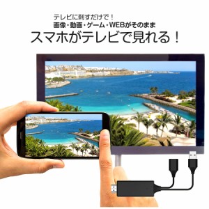 ミラーリングケーブル V-MCS02 スマホ テレビ 接続 ケーブル iPhone 大画面 HDMI 動画 写真 画像 VERTEX ヴァーテックス