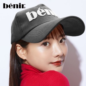 キャップ メンズ レディース つば長 深め 帽子 ブランド Benir ベニール CHAIN EMBROIDERY CAP