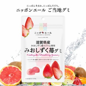 ご当地グミ ニッポンエール 滋賀県産 みおしずく苺グミ ご当地 お菓子 グルメ お土産 名産 果実グミ 全国農協食品