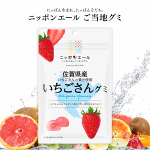 ご当地グミ ニッポンエール 佐賀県産 いちごさんグミ ご当地 お菓子 グルメ お土産 名産 果実グミ 全国農協食品