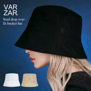 VARZAR バザール Stud drop over fit bucket hat 【正規品 国内発送 送料無料】 韓国 帽子 バケットハット 深め 小顔効果 顔が見えづらい