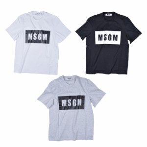 エムエスジーエム MSGM  PANEL T-SHIRT 2640MM67 カットソー Tシャツ ロゴ メンズ 半袖 クルーネック オーバーサイス 春 夏 コットン ホ