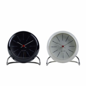 アルネ ヤコブセン arne jacobsen テーブルクロック 11cm 目覚まし時計 Bankers Table clock 43680 43675 時計 置き時計 アナログ おしゃ