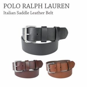 POLO RALPH LAUREN ラルフローレン Italian Saddle Leather Belt 405899989 牛革 レザーベルト メンズ  タン ブラウン ブラック プレゼン