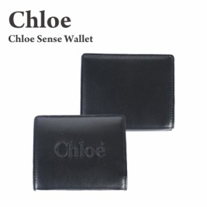 Chloe / クロエ / CHLOE SENSE / CHC23SP867I10-001  2つ折り財布 コンパクトウォレット ロゴ刺?