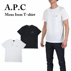  A.P.C アーペーセー Raymond Tシャツ/COEZC-H26840  メンズ  半袖 ロゴプリント クルーネック