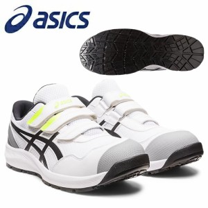 アシックス(asics) 安全靴 ウィンジョブ CP215 1273A079.100 カラー：ホワイト×ブラック 作業靴・ローカット ・ベルトタイプ ・3E相当【