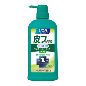 ◇ライオンペット ペットキレイ 皮フを守るリンスインシャンプー犬用ポンプ 550ml 