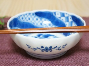 藍凛堂 ねじり祥瑞ＲＩ多様鉢 16.5cm美濃焼 和食器 日本製 陶器 ボウル 
