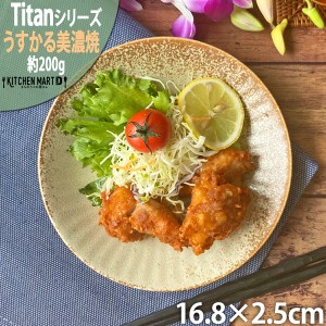 タイタン うすかる 16.8cm 丸皿 プレート 50皿 約200g 丸 丸型 皿 パスタ皿 カレー皿 サラダ おうちカフェ 美濃焼 国産 日本製 陶器 軽量