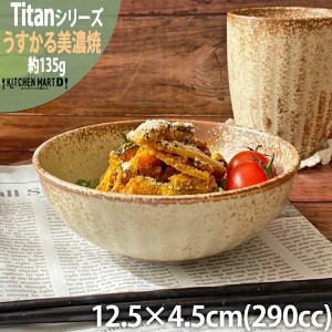 タイタン うすかる 40鉢 13cm 丸 ボウル 290cc 約135g 丸 丸型 小鉢 皿 おうちカフェ 美濃焼 国産 日本製 陶器 軽量 軽い おしゃれ カフ