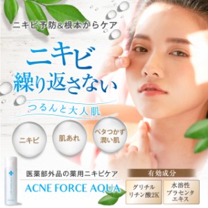 化粧水 にきび ニキビケア ACNE FORCE AQUA アクネケア 毛穴 大人 薬用にきび 肌荒れ 薬用 毛穴ケア 思春期 大人ニキビケア あご 毛穴 角