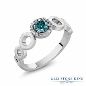 指輪 レディース リング ブルー モアサナイト サークル 一粒 小粒 プレゼント 女性 彼女 妻 ブランド