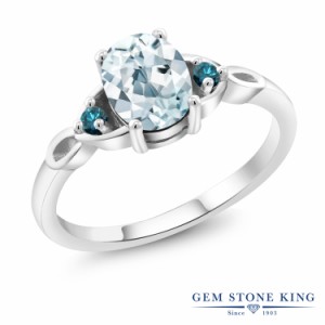 指輪 レディース リング アクアマリン 天然石 3月 誕生石 大粒 スリーストーン プレゼント 女性 彼女 妻 ブランド