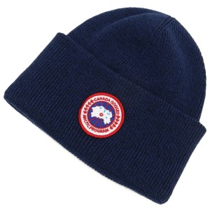 【新品】カナダグース CANADA GOOSE ARCTIC TOQUE キッズニット帽　ブランド 6936Y　151 NAVY HEATHER ネイビー系　warm-02