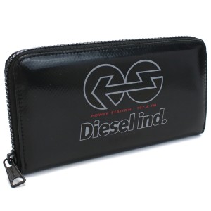 ディーゼル DIESEL  ラウンドファスナー 長財布 ブランド ジップウォレット X08995　P4635　T8013 ブラック wallet-01   