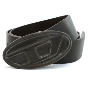 【新品】ディーゼル DIESEL  ベルト メンズ Dロゴ X09257　P0503　T2184 ブラウン系 belt-01  