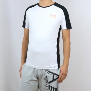 【均一セール】 イーエーセブン EA7 VIGOR M TEE GRAPHIC 1 Tシャツ 3HPT18 PJ17Z 1100 WHITE ホワイト系  メンズ   フィットネス スポー