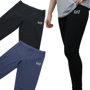 【均一セール】 イーエーセブン EA7 TRAIN LOGO SERIES W LEGGINGS レギンス ロングパンツ 3HTP85 TJ01Z 1200 BLACK  レディース フィッ