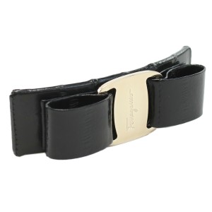 【新品】フェラガモ FERRAGAMO  バレッタ　ヴァラ　ブランド 34-0388 0765266　NERO ブラック　accessory-01 gif-04w