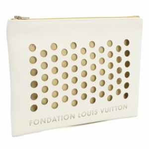 【新品】フォンダシオン　ルイヴィトン FONDATION LOUIS VUITTON  クラッチバッグ ブランド ポーチ 2000000023533 WHITE ホワイト系