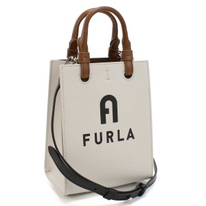 フルラ FURLA FURLA VARSITY ハンドバッグ ショルダー ブランド WB00729 BX1230 1843S MARSHMALLOW+NERO ホワイト系 bag-01   gif-03w