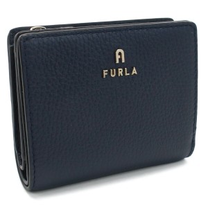 【新品】フルラ FURLA FURLA CAMELIA 二折財布小銭入付き　ブランド WP00307　HSF000　2676S MEDITERRANEO ネイビー系　wallet-01