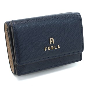 【新品】フルラ FURLA FURLA CAMELIA 三折財布小銭入付き　ブランド WP00318　ARE000　2717S MEDITERRANEO+BALLERI ネイビー系　wallet-0