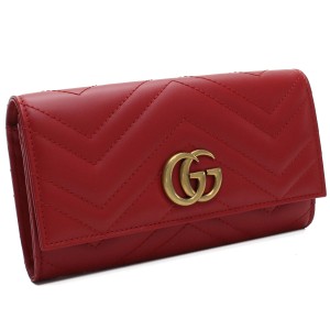  グッチ GUCCI GGマーモント 2つ折り長財布 443436 DTD1T 6433 レッド系  ブランド財布   colo-01    gif-02w