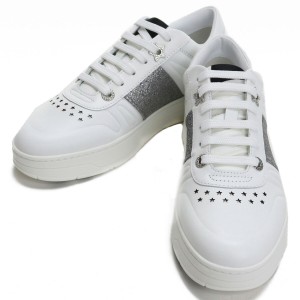 ジミーチュウ JIMMY CHOO  レディース スニーカー ブランド  HAWAII-F　FAF 204　X WHITE-SILVER ホワイト系 shoes-01 