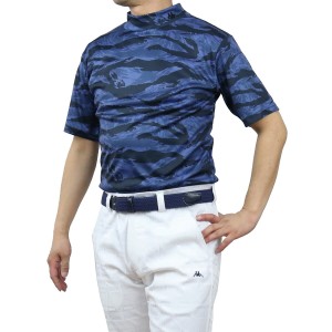 【均一セール】 カッパ KAPPA GOLF  メンズ−Ｔシャツ KGA2FMSS20 ハイネック DNV ネイビー系 golf-01  fl05-sale