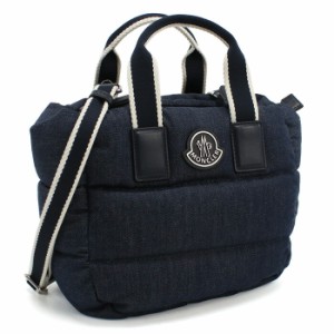 【新品】モンクレール MONCLER  トートバッグ ブランド デニム 5L00018 MINI CARADOC　M4077　77A ネイビー系 bag-01