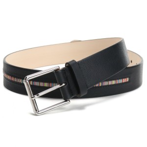 【新品】ポールスミス Paul Smith  メンズベルト ブランドベルト M1A5775　BINSTB　79 BLACK ブラック belt-01