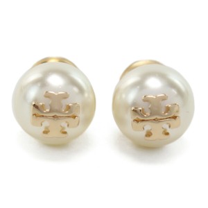 【新品】トリーバーチ TORY BURCH  ピアス ブランド パール 18151　110 IVORY-TORY GOLD ホワイト系　accessory-01 gif-04w