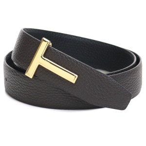 トム フォード TOM FORD  メンズベルト TB224T　LCL050　C7906 ブラウン系 ブラック luxu-01 belt-01     父の日