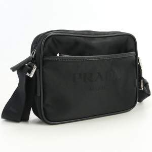 【中古】良品プラダ(PRADA)  ナイロン ショルダーバッグ　ブランド ナイロン  ブラック系　ランク：A us-2   ﾚﾃﾞｨｰｽ